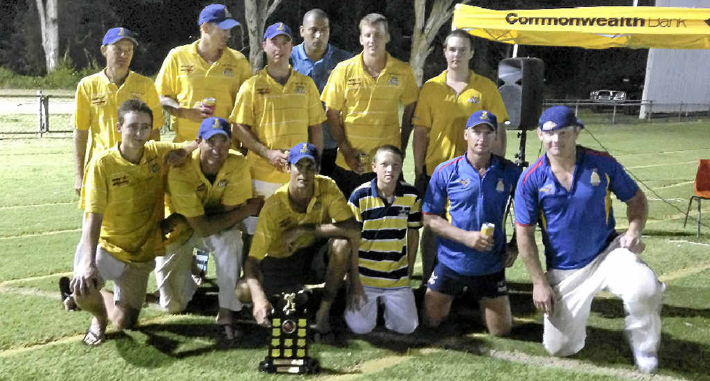 Gympie Gold reclaimed the DJ Roly Shield from the Gympie Allstars at Albert Park on Saturday night. Gympie Gold reclaimed the DJ Roly Shield from the Gympie Allstars at Albert Park on Saturday night.